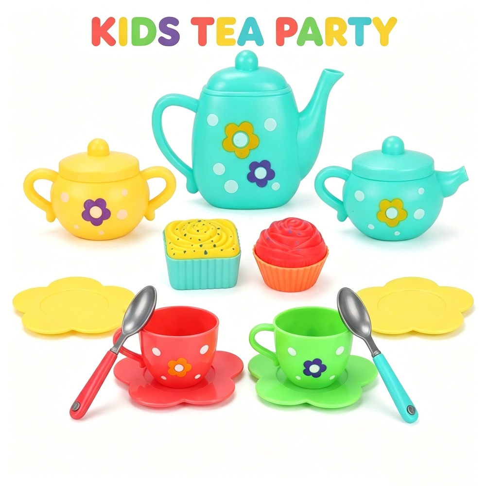 13Pcs Kids Toy Tea, Pretend Pl - огляд і ціна Kids Outdoor Kitchen Accessories