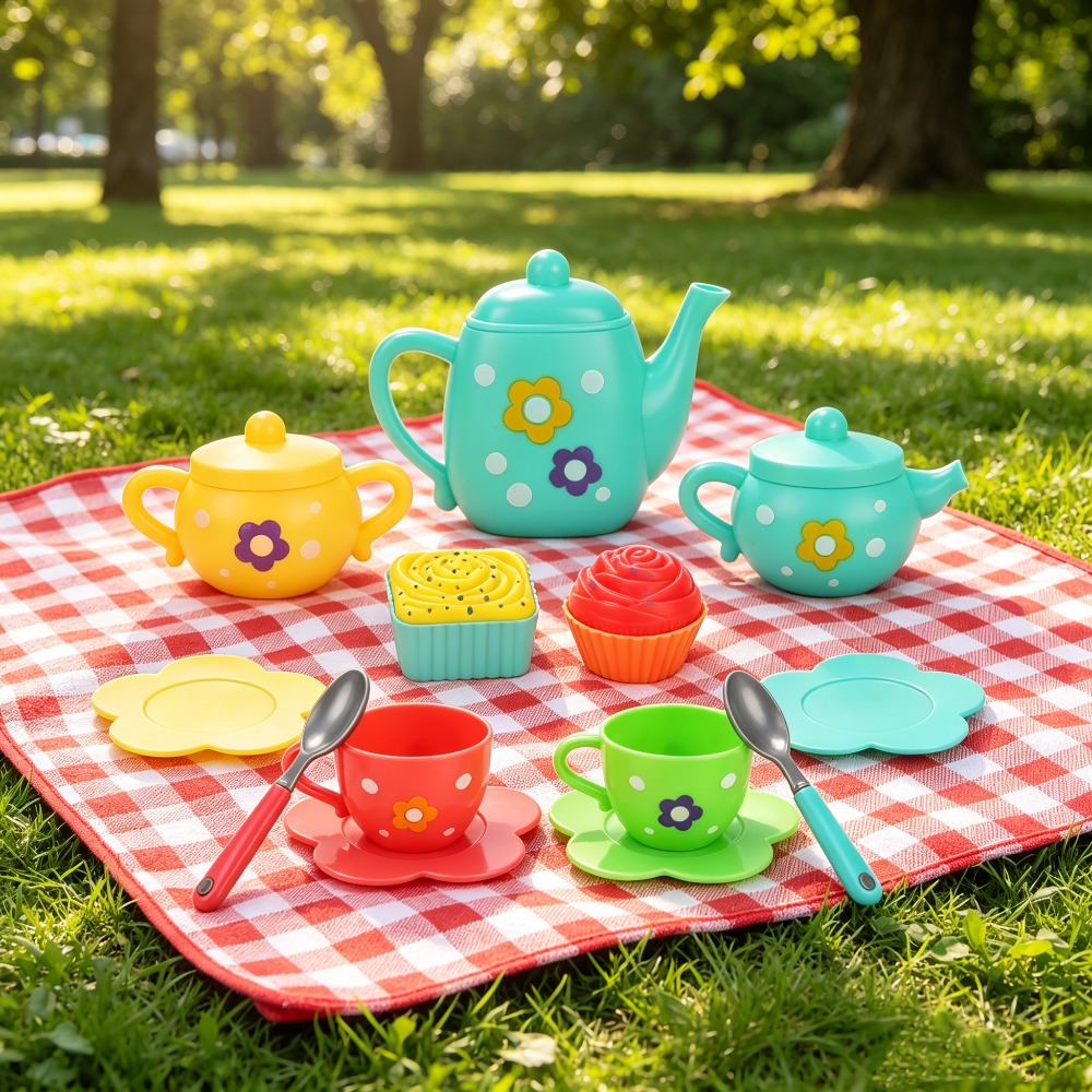 13Pcs Kids Toy Tea, Pretend Pl - огляд і ціна Kids Outdoor Kitchen Accessories