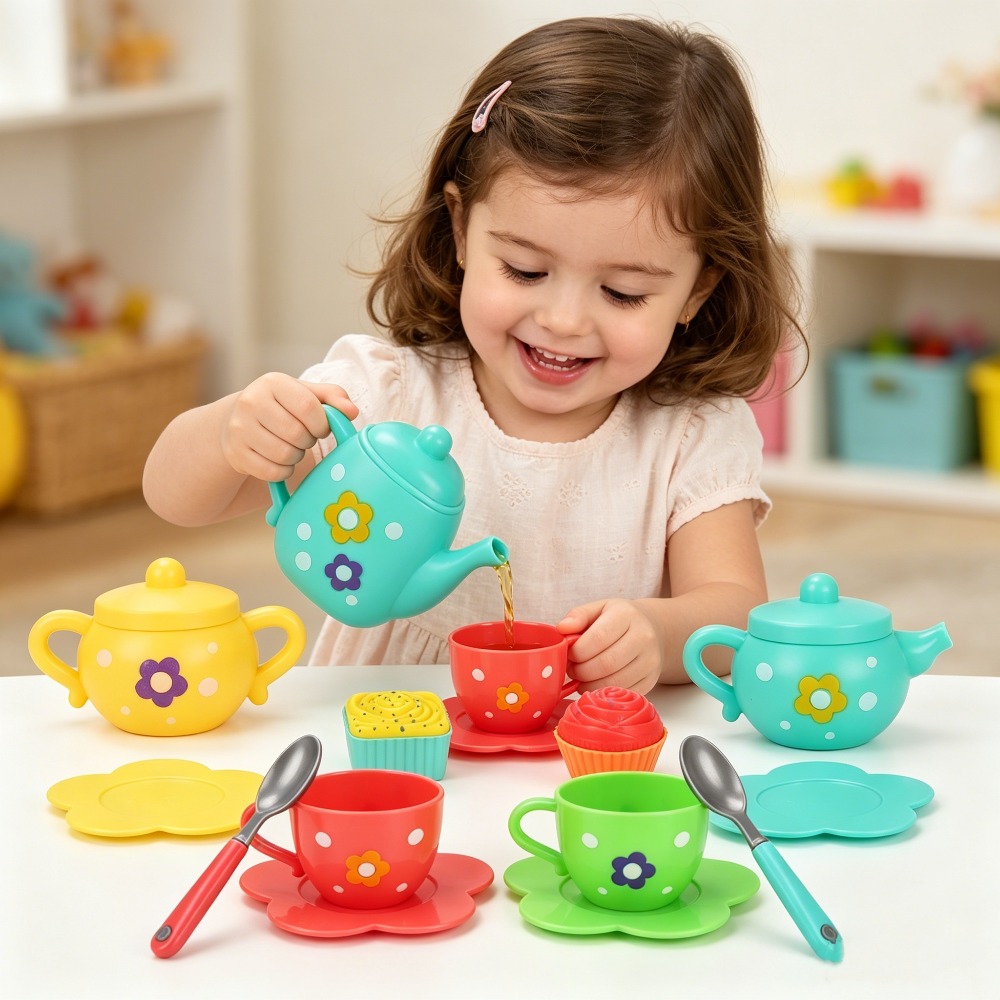 13Pcs Kids Toy Tea, Pretend Pl - огляд і ціна Kids Outdoor Kitchen Accessories