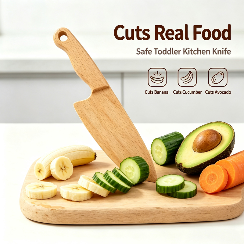 Wooden Kids Knife for Cooking  - огляд і ціна Kids Outdoor Kitchen Accessories