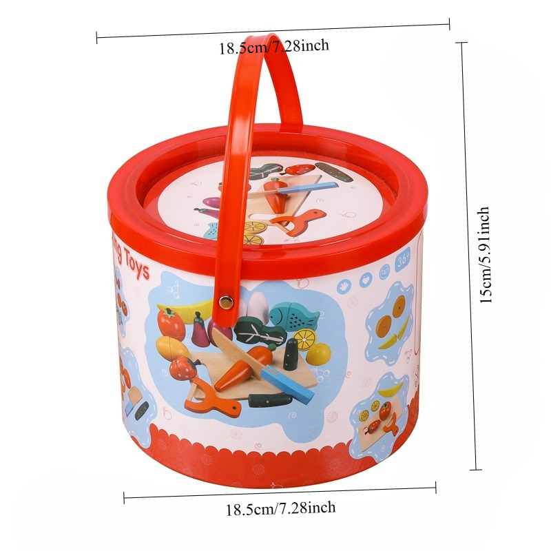 Wooden Fruit Vegetable Cutting - огляд і ціна Kids Outdoor Kitchen Accessories
