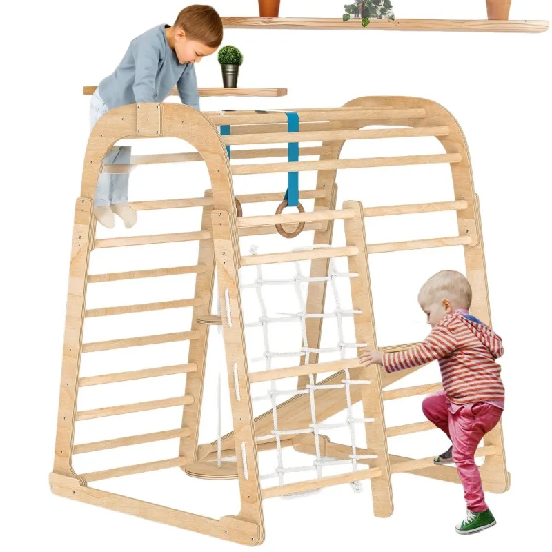 Solid wood children's slide wo - огляд і ціна Kids Outdoor Climbing Frame
